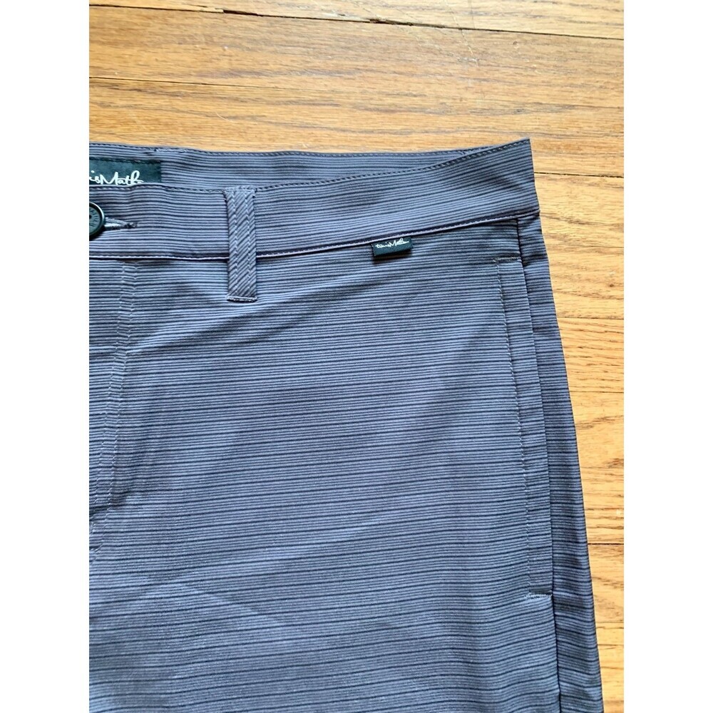 Travis Mathew Mens Golf Shorts Performance Stretch Blue Micro Stripe Size 34 - Picture 4 of 8